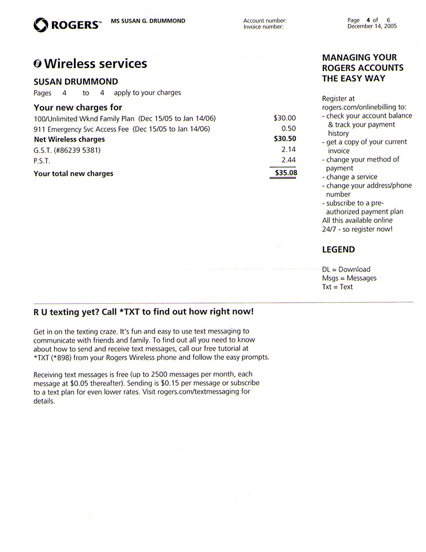 Invoice: Page 4